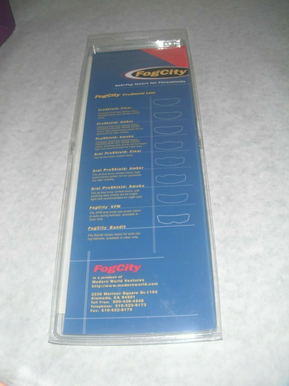 Fog City Pro Shield Clear Anti-Fog Insert For Face Shields - Fresh Stock Dated February 2026