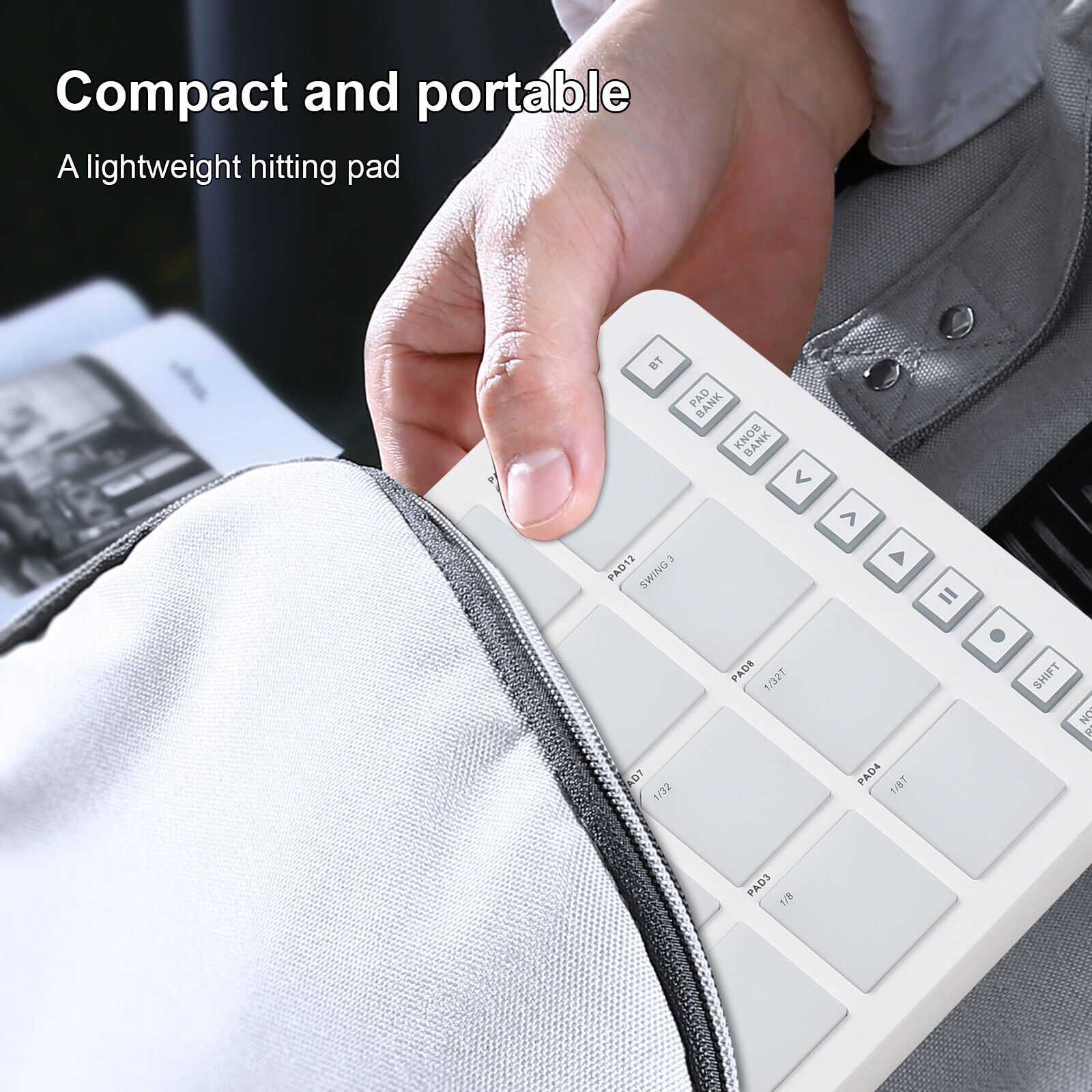 M-WAVE Wireless MIDI Controller Pad W/ 16 MPC Drum Pads 8 Assignable Knobs P4K4 - Fresh Stock Dated February 2026