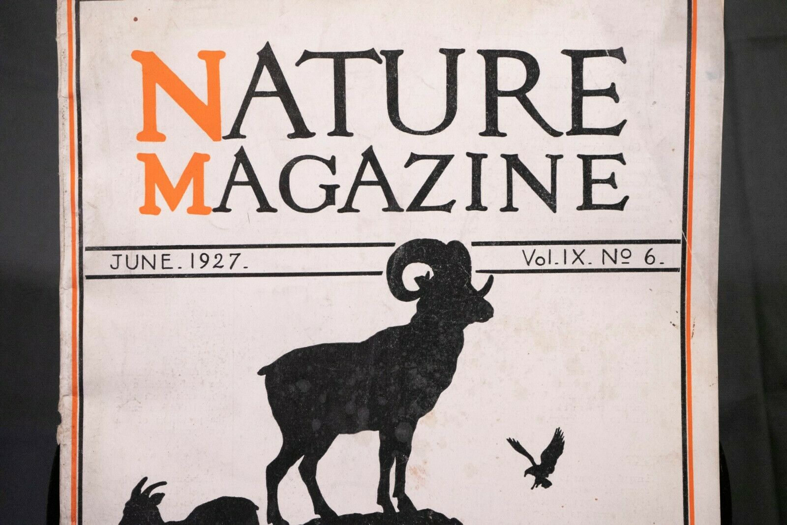 Nature Magazine June 1927 No.6 Nice Phillip Hexom Duotone Lithographic Cover - Fresh Stock Dated December 2025