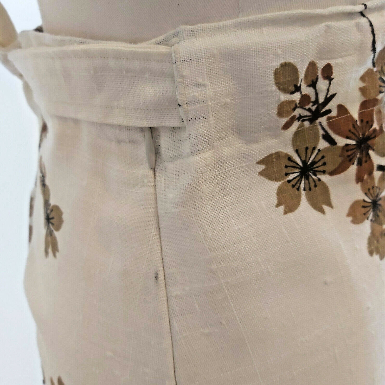 Vintage 1970s Alfred Shaheen Panel Asian Scene Long Skirt Small 28