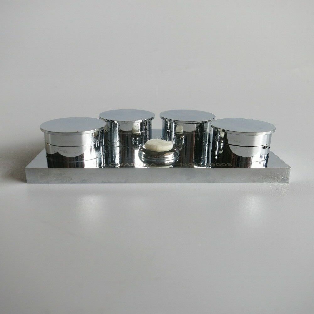30180-E Deluxe Stainless Steel Oil Cup Stand with 4 Containers Watchmakers Tool - Fresh Stock Dated February 2026