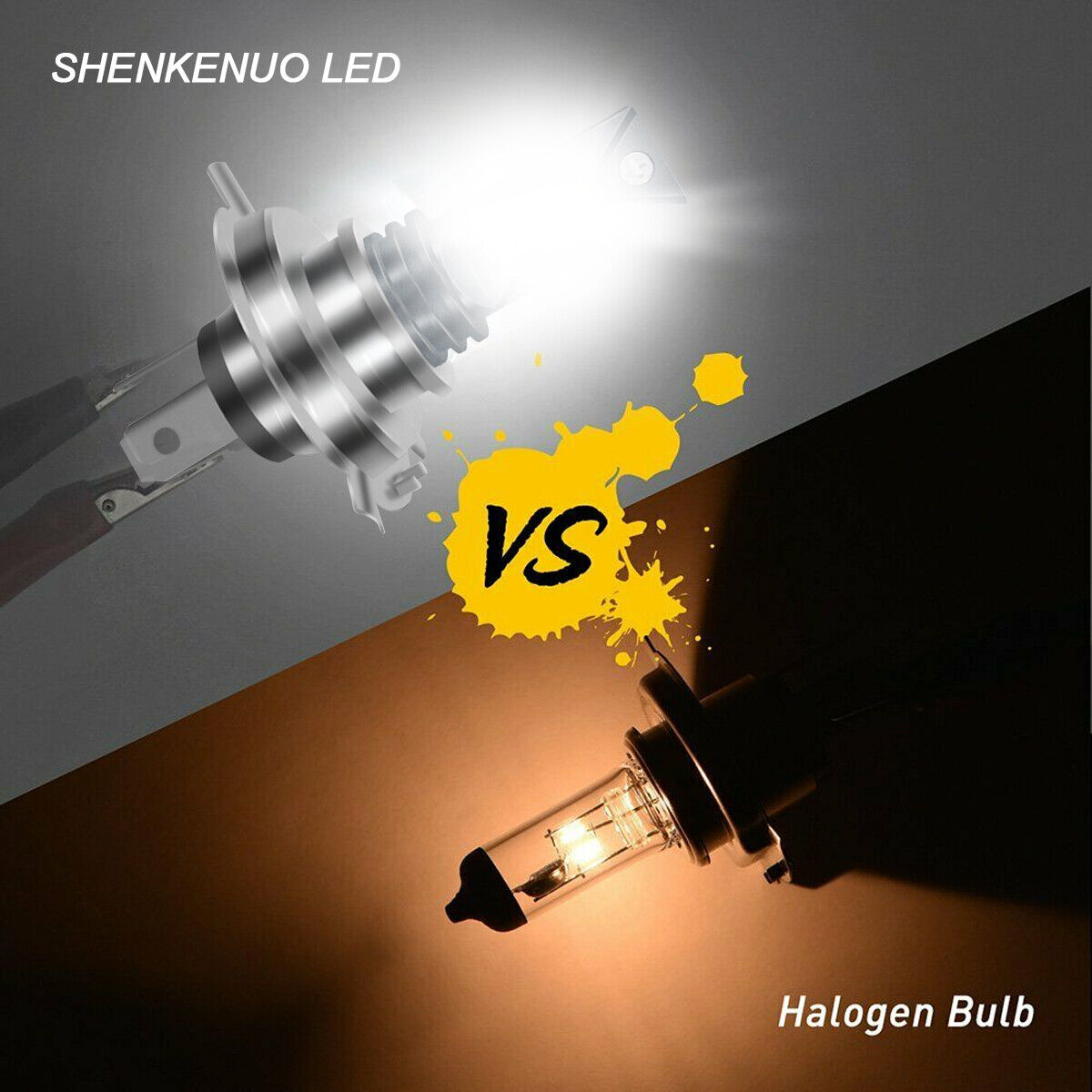 For Yamaha V Star 250 650 950 1100 1300 LED Motorcycle Headlight White Bulbs - Fresh Stock Dated February 2026