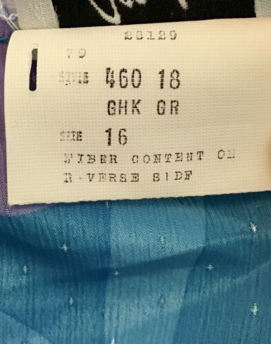 Vintage 60's/70's Malia Colorful Abstract Floral Brocade Maxi Skirt Plus Size 16 - Fresh Stock Dated March 2026