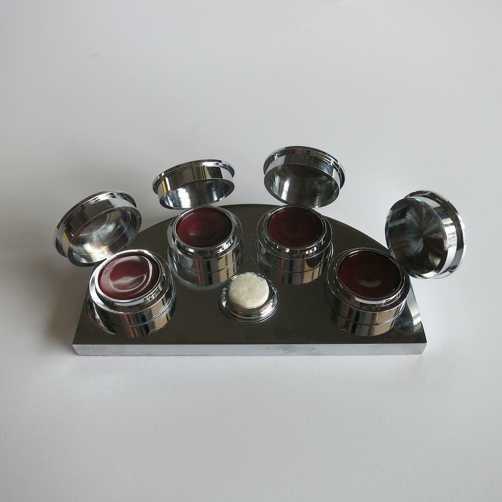 30180-E Deluxe Stainless Steel Oil Cup Stand with 4 Containers Watchmakers Tool - Fresh Stock Dated February 2026