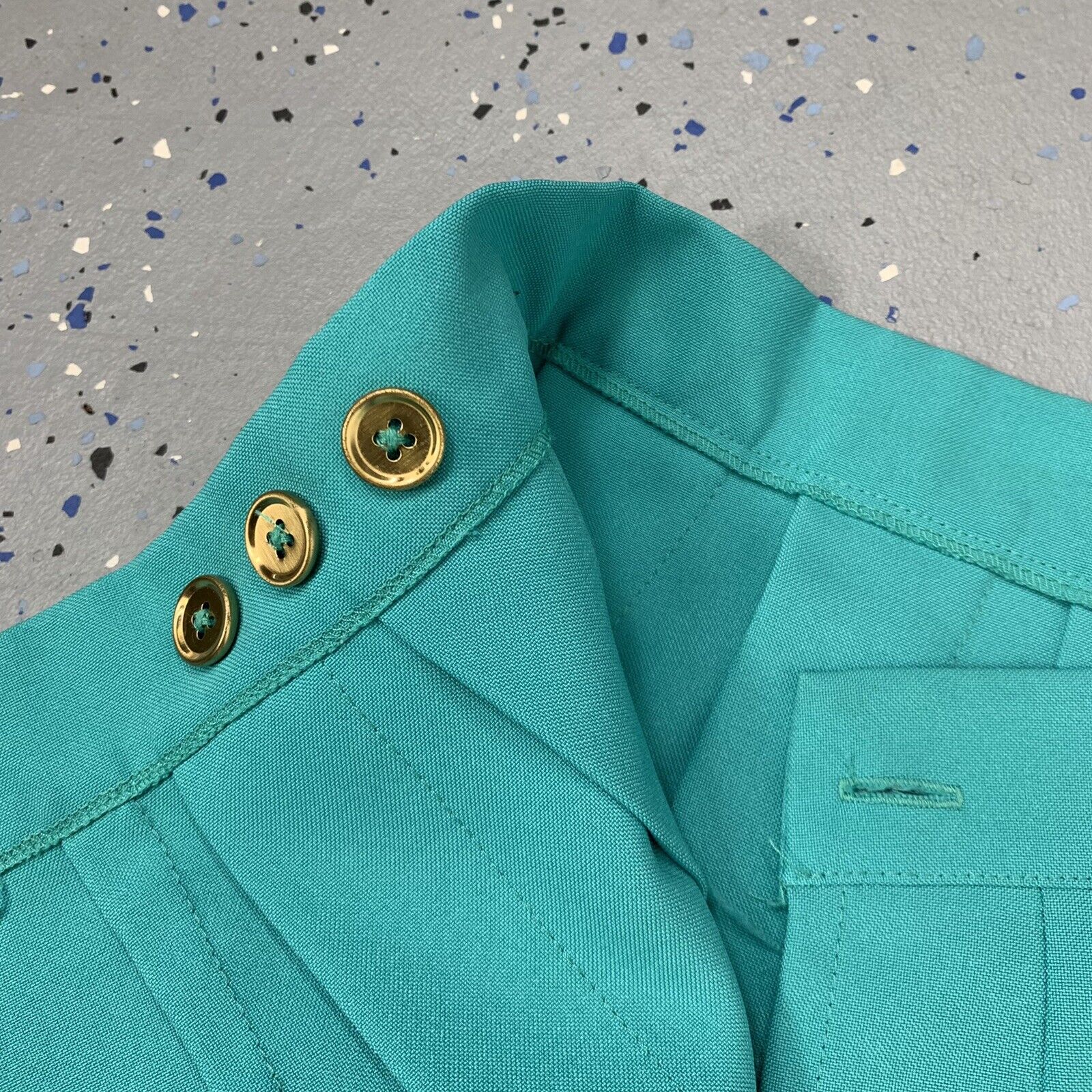 Vintage 90s Preppy Tiffany Blue Pleated Mini Wrap Tennis Skirt Adjustable M/L - Fresh Stock Dated March 2026