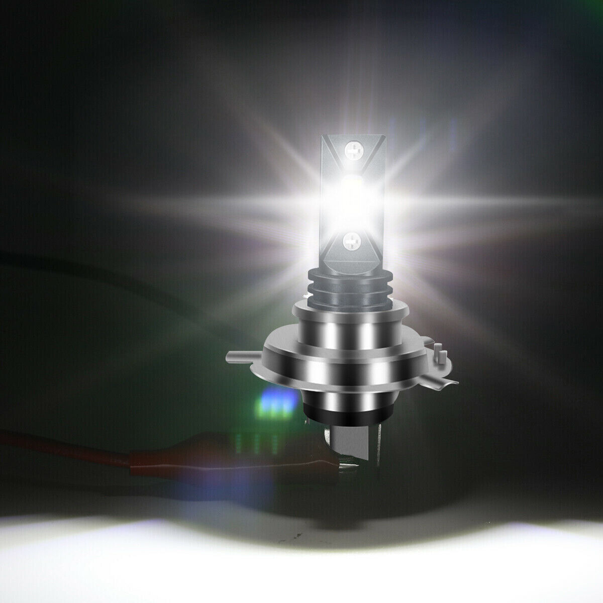 For Yamaha V Star 250 650 950 1100 1300 LED Motorcycle Headlight White Bulbs - Fresh Stock Dated February 2026