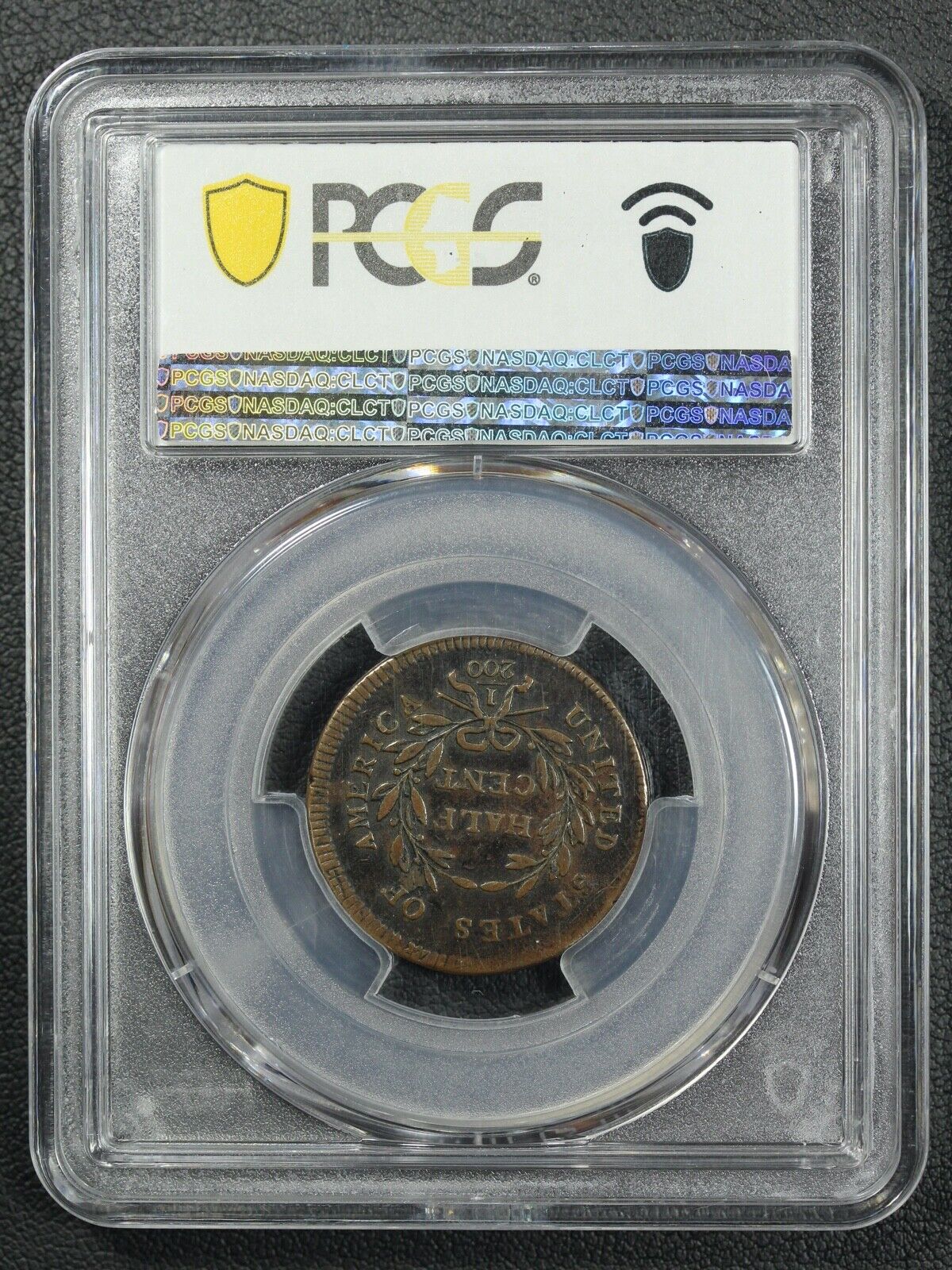 1795 Plain Edge, No Pole Liberty Cap Copper Half Cent PCGS F 15 - Fresh Stock Dated February 2026