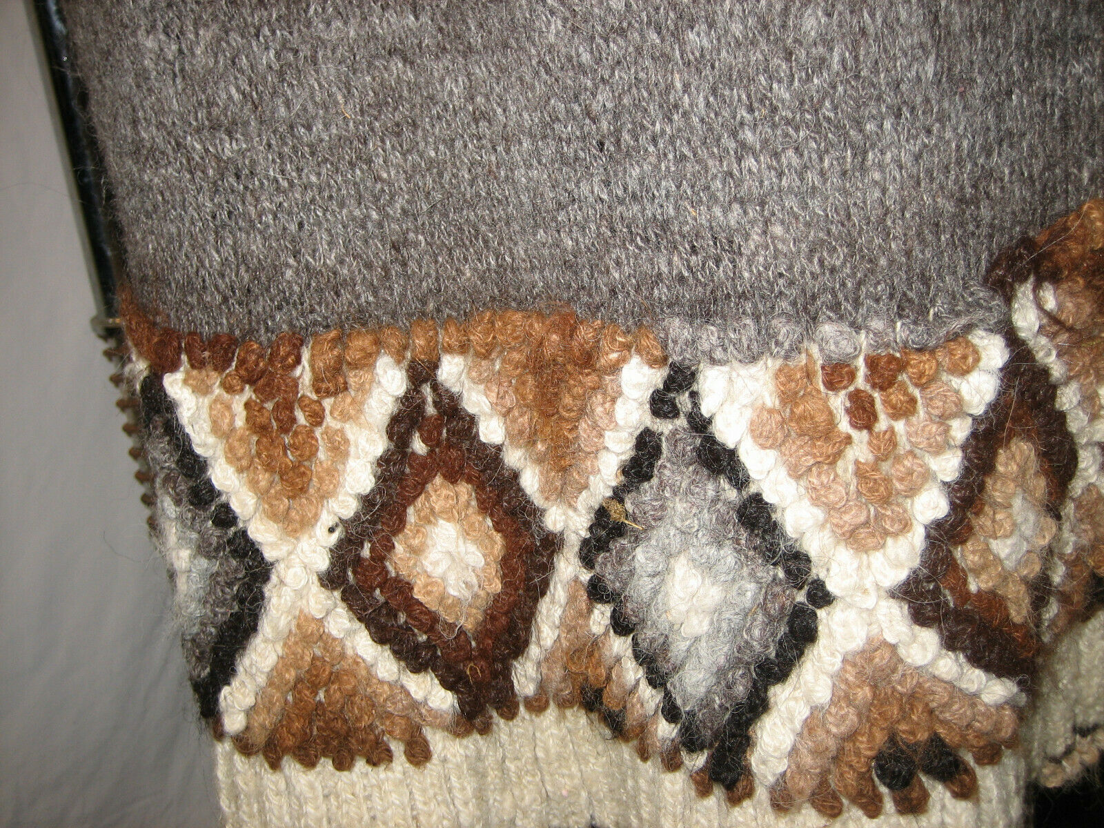 vtg 1960s 70s ALPACA Wool HANDMADE Peru Hippie Boho Drawstring Skirt RARE S M - Fresh Stock Dated February 2026