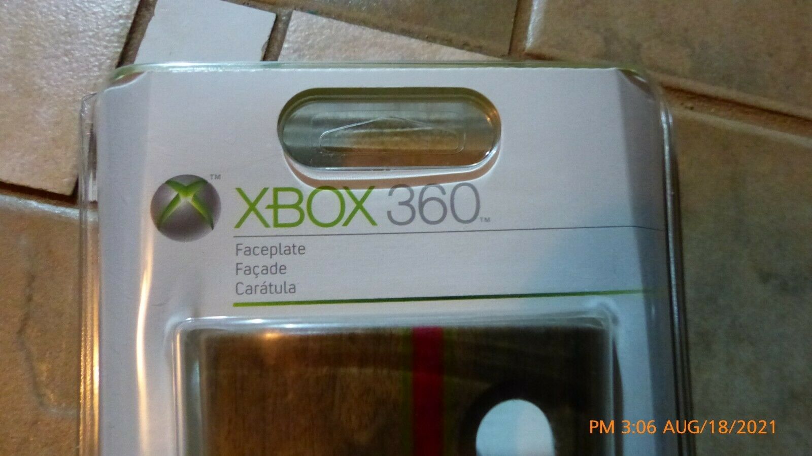 Official Microsoft OEM Xbox 360 Wood Grain Faceplate Front Plate Fast Shipping - Fresh Stock Dated February 2026