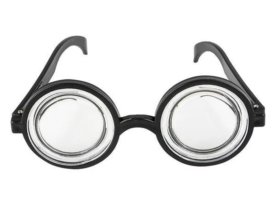 Geek Nerd Glasses Costume Nerdy Accessory - Fresh Stock Dated December 2025