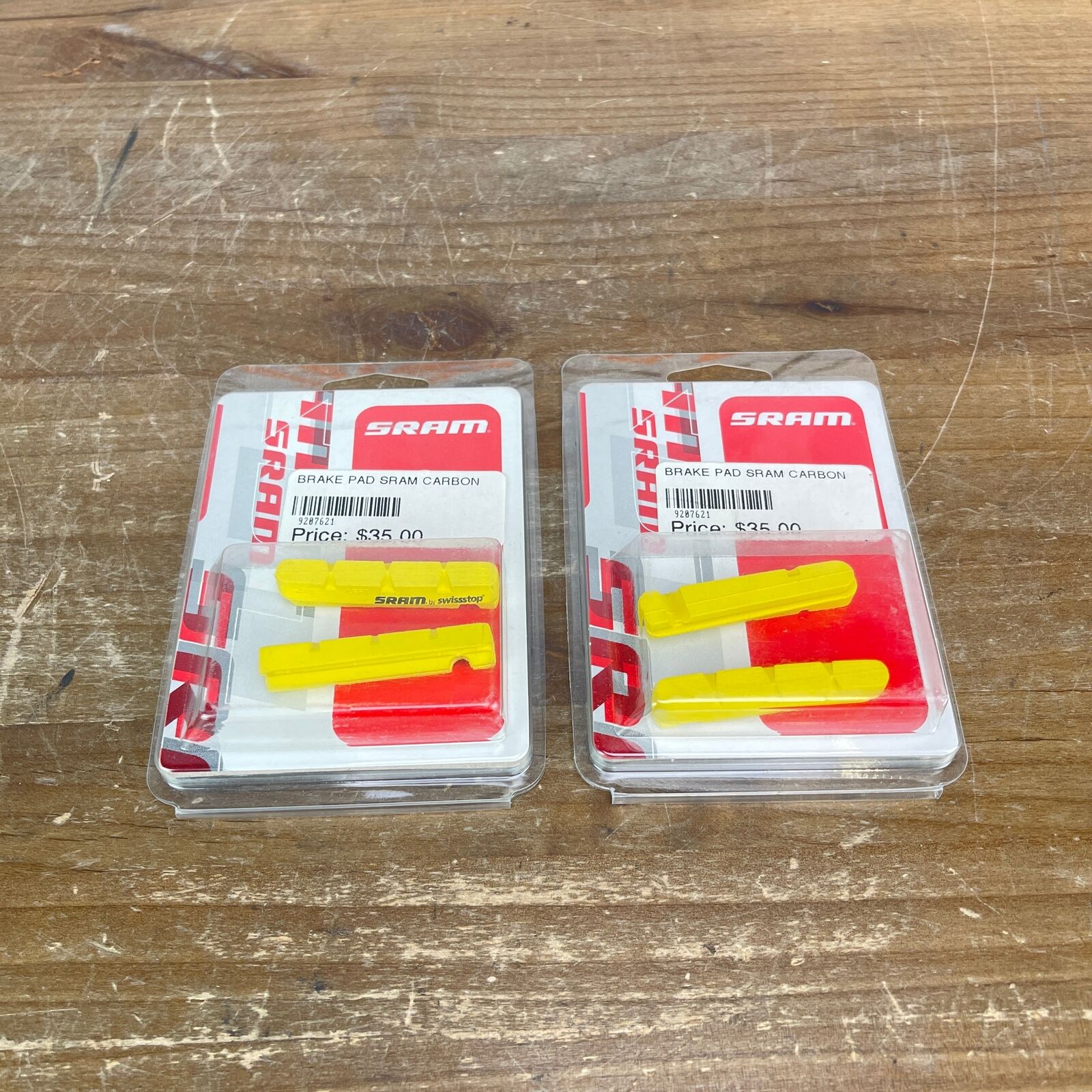 New! Sram Carbon Road Bike Brake Pads Yellow - Fresh Stock Dated February 2026