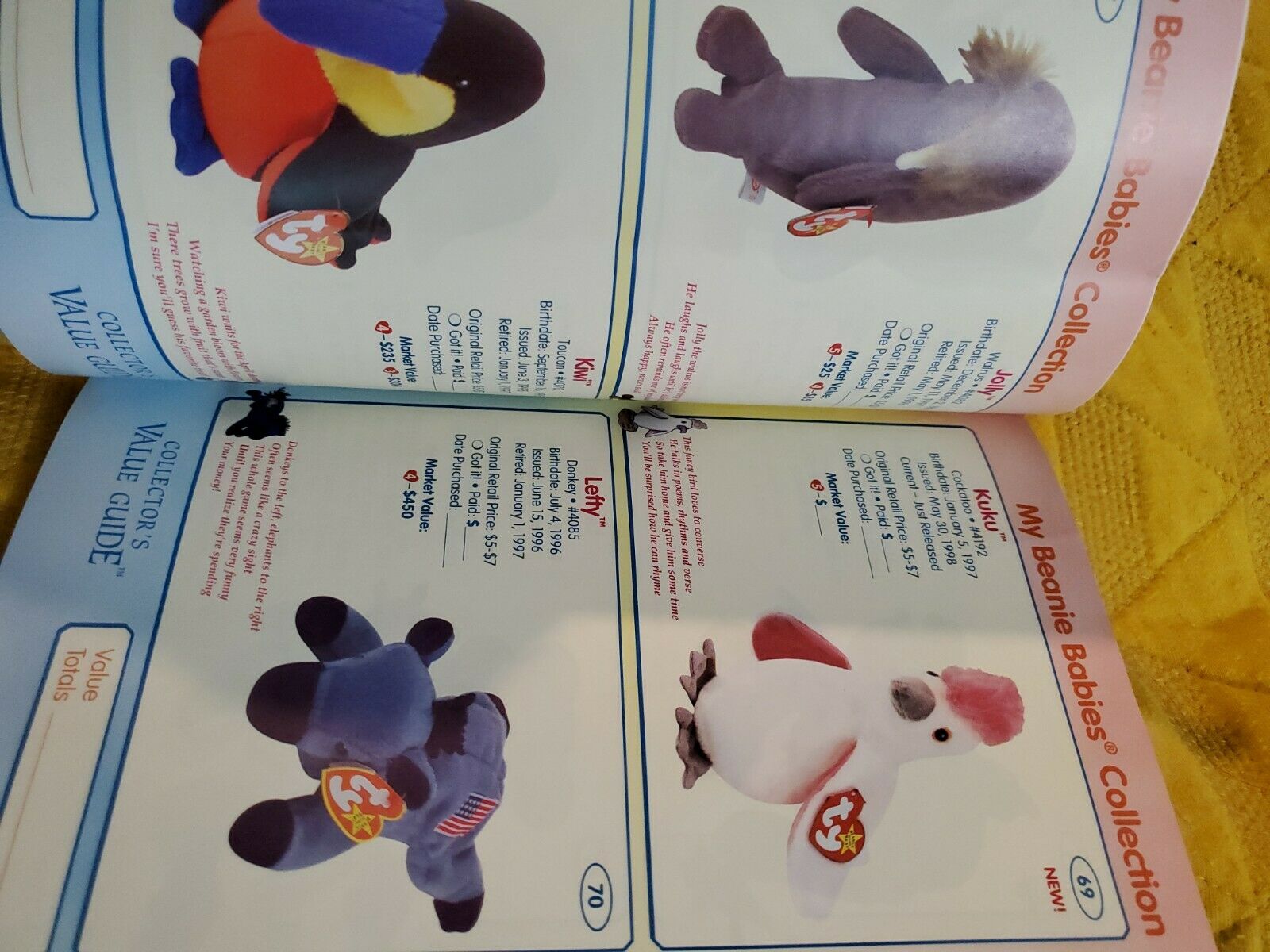 Ty's Beanie Babies Summer 1998 edition Collector's Value Guide - Fresh Stock Dated December 2025