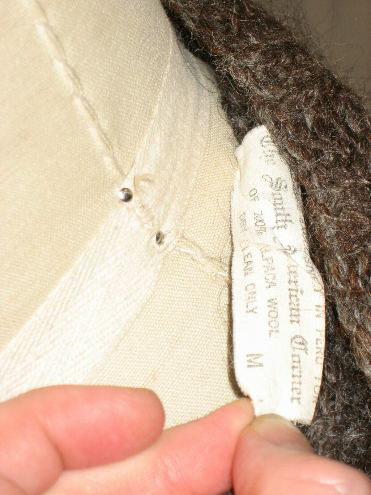 vtg 1960s 70s ALPACA Wool HANDMADE Peru Hippie Boho Drawstring Skirt RARE S M - Fresh Stock Dated February 2026