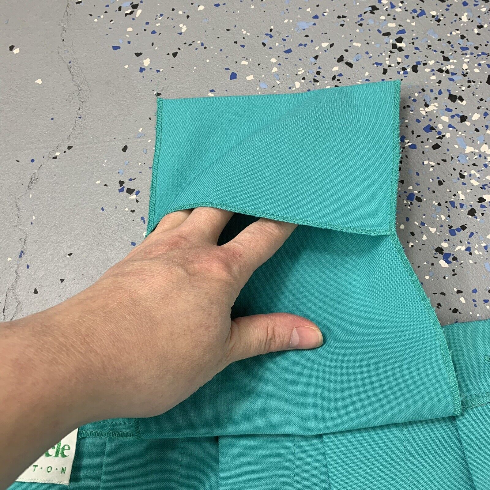 Vintage 90s Preppy Tiffany Blue Pleated Mini Wrap Tennis Skirt Adjustable M/L - Fresh Stock Dated March 2026