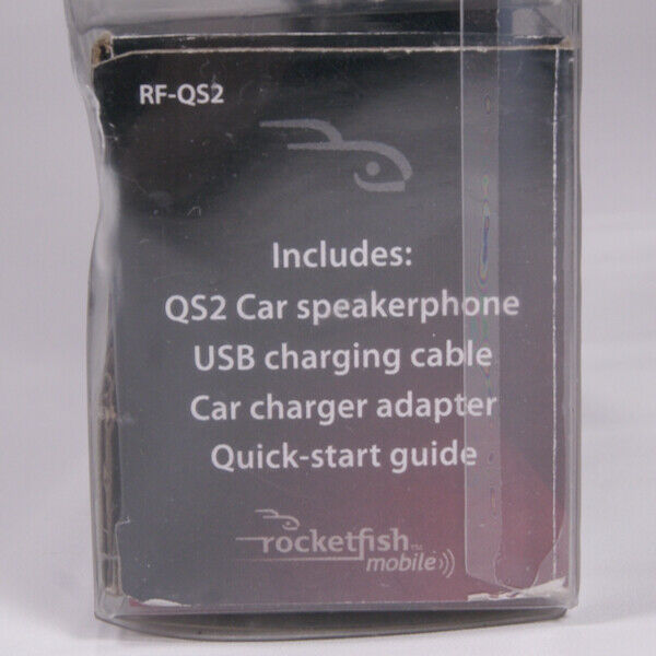 Rocketfish Mobile RF-QS2 Bluetooth Car Speakerphone Wireless Car Adapter Charger - Fresh Stock Dated December 2025