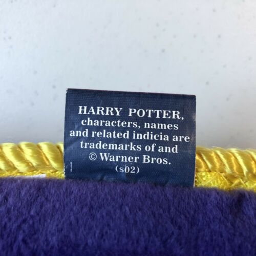 Vintage Harry Potter Purple Golden Snitch Throw Pillow 14 x 14 Very Clean 2001 - Fresh Stock Dated December 2025