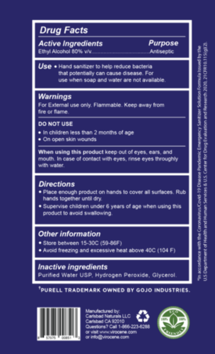 Hand Sanitizer Spray 1 Gallon - Made in USA FDA Approved-80% Alcohol - Fresh Stock Dated December 2025