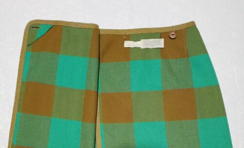 Vintage 1960s Pendleton Plaid Wool Wrap Skirt - Fresh Stock Dated March 2026