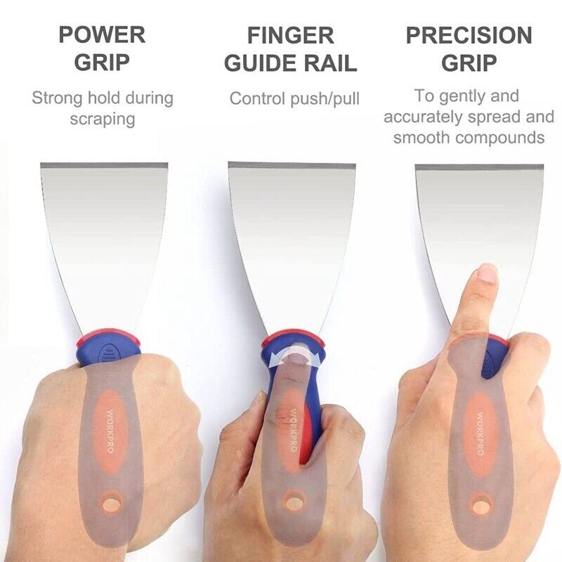 WORKPRO 4PCS Putty Knife Set 1.5