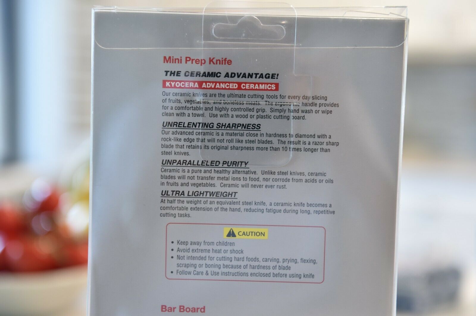 Kyocera Mini Prep  Knife & Board GREAT !! - Fresh Stock Dated December 2025