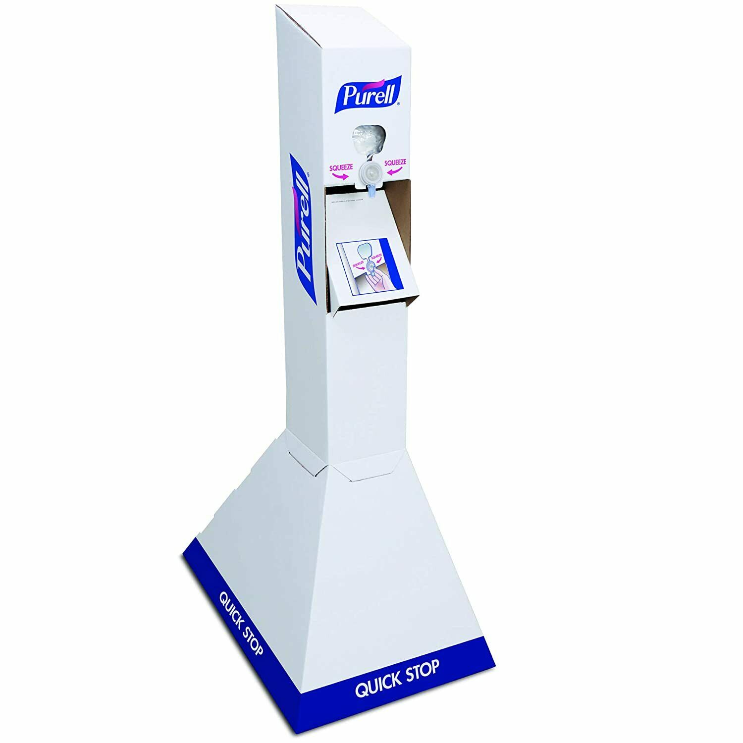 Purell Quick Floor Stand Kit w/18 bags NXT Hand Sanitizer Refill (1L) White/Blue - Fresh Stock Dated December 2025