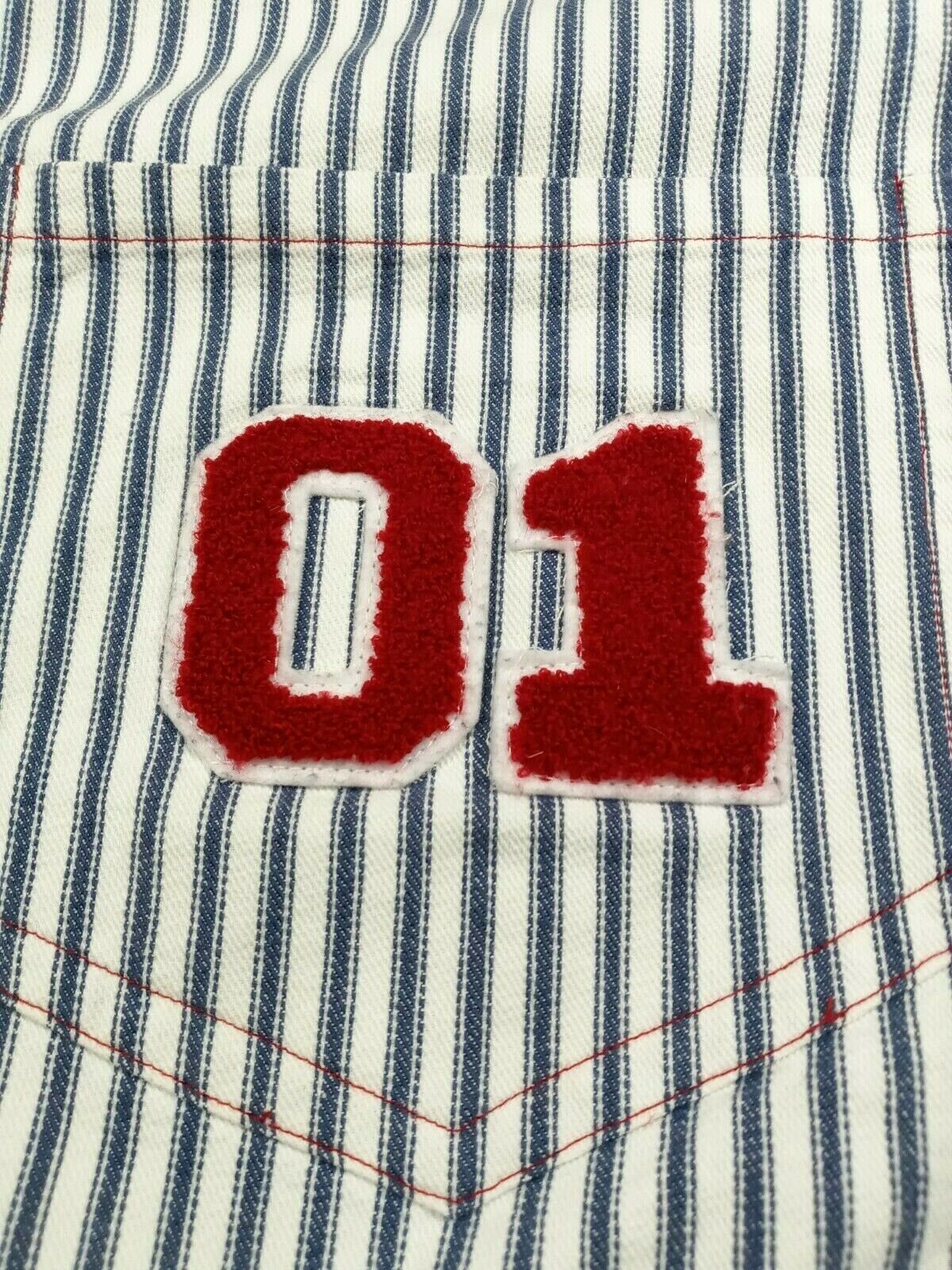 Pottery Barn Kids Throw Pillow Cover Baseball Blue Pinstripe Pocket Sports Theme - Fresh Stock Dated February 2026