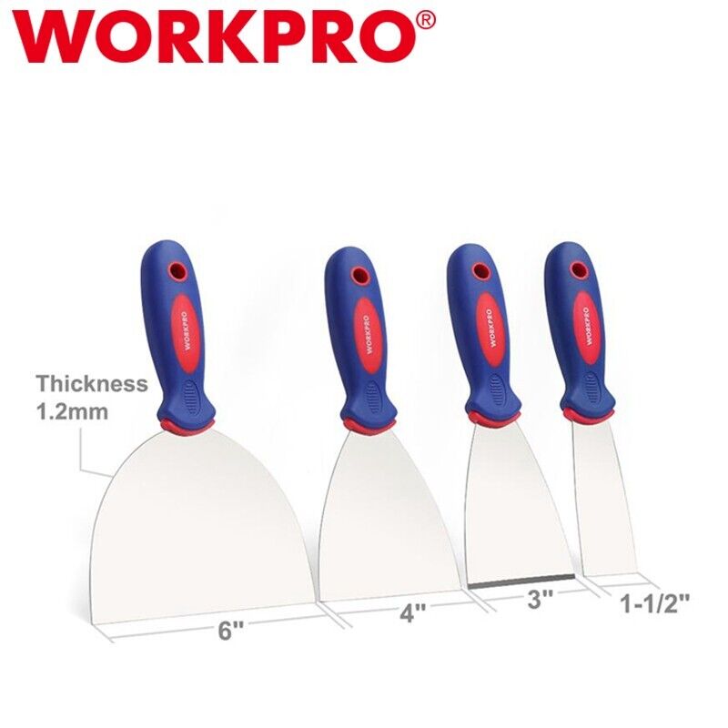 WORKPRO 4PCS Putty Knife Set 1.5