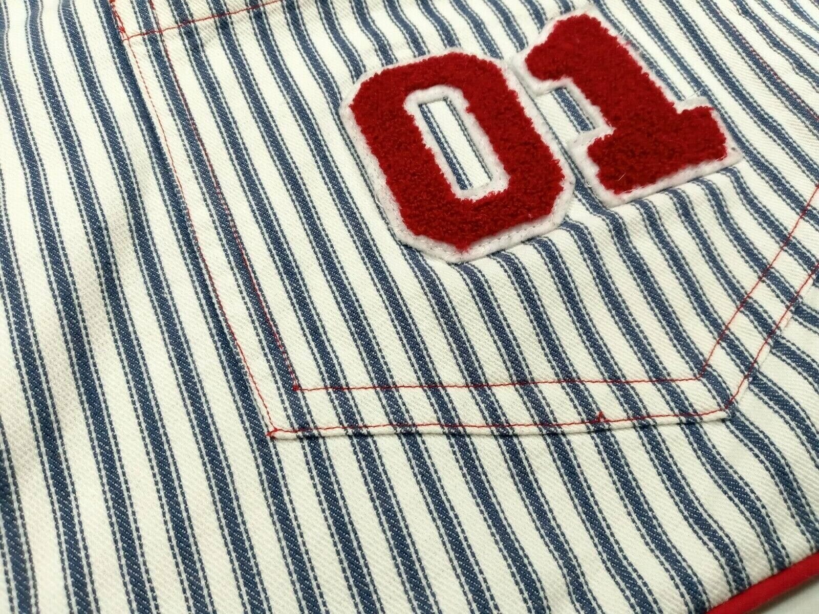 Pottery Barn Kids Throw Pillow Cover Baseball Blue Pinstripe Pocket Sports Theme - Fresh Stock Dated February 2026