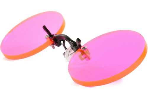 Pince Nez Round Gothic Steampunk Neon Pink Costume Festival Cosplay Sun Glasses - Fresh Stock Dated February 2026