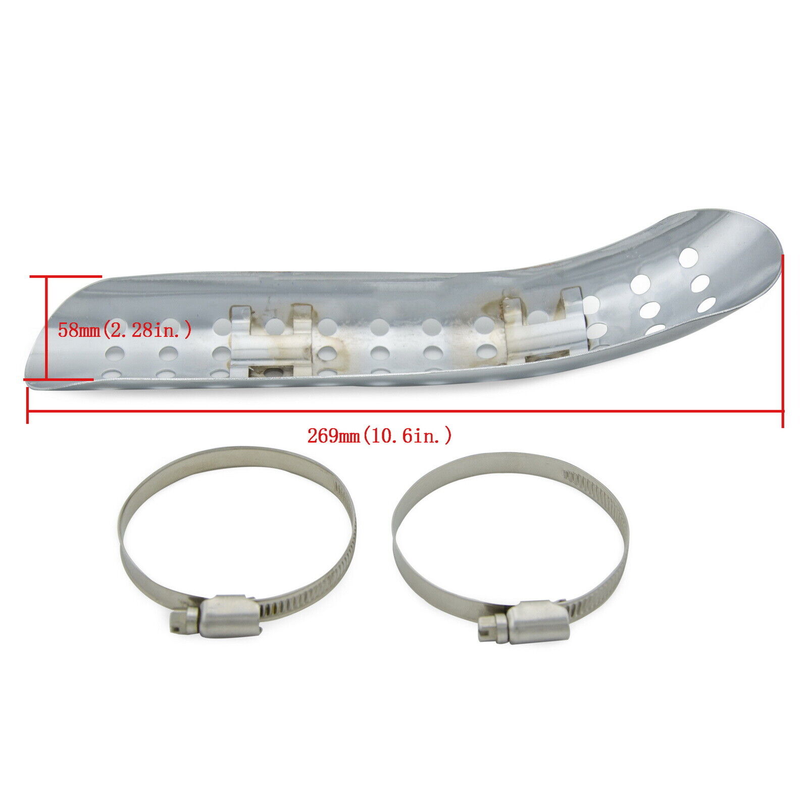 Universal Muffler Pipe Heat Shields Fit Harley Davidson Honda Yamaha Kawasaki - Fresh Stock Dated February 2026