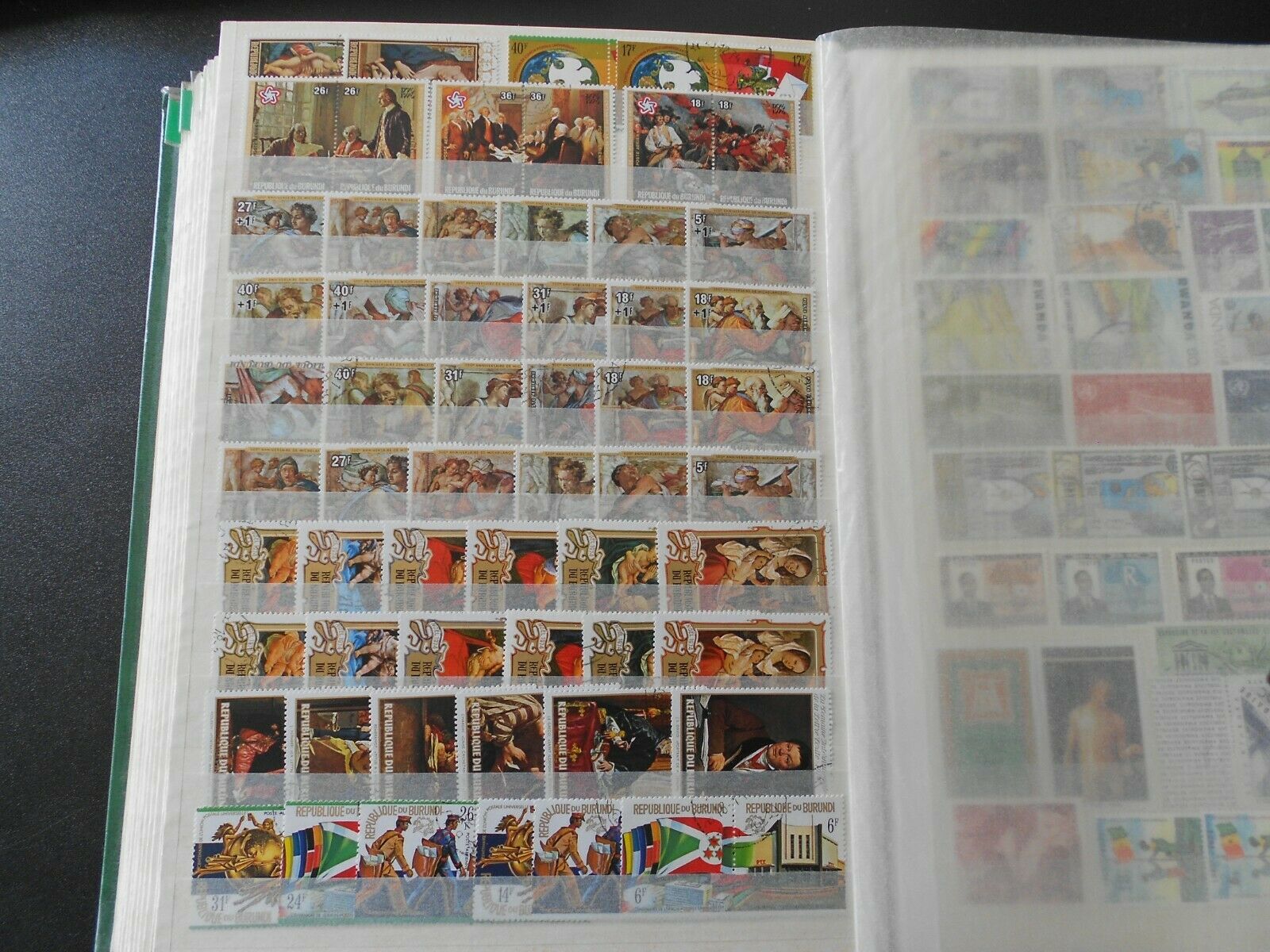 BURUNDI, beautiful collection of stamps on 10 scans, MNH/MH/USED! - Fresh Stock Dated December 2025