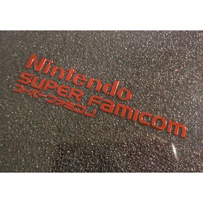 Nintendo Super Famicom Red Label / Sticker / Badge / Logo 60 x 14mm[257b] - Fresh Stock Dated December 2025
