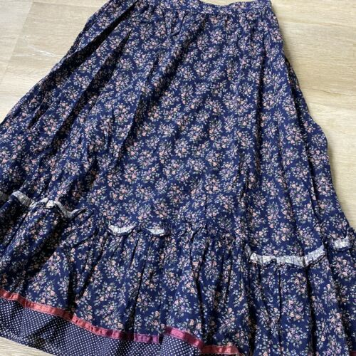 Gunne Sax Vintage Ruffle Floral Prairie Skirt - Fresh Stock Dated December 2025