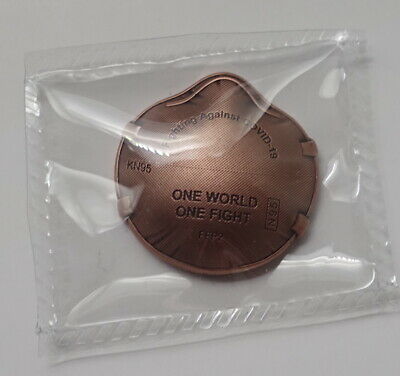 China 2020 One World One Fight and Fighting Against Virus Copper Medal 28mm COA - Fresh Stock Dated February 2026