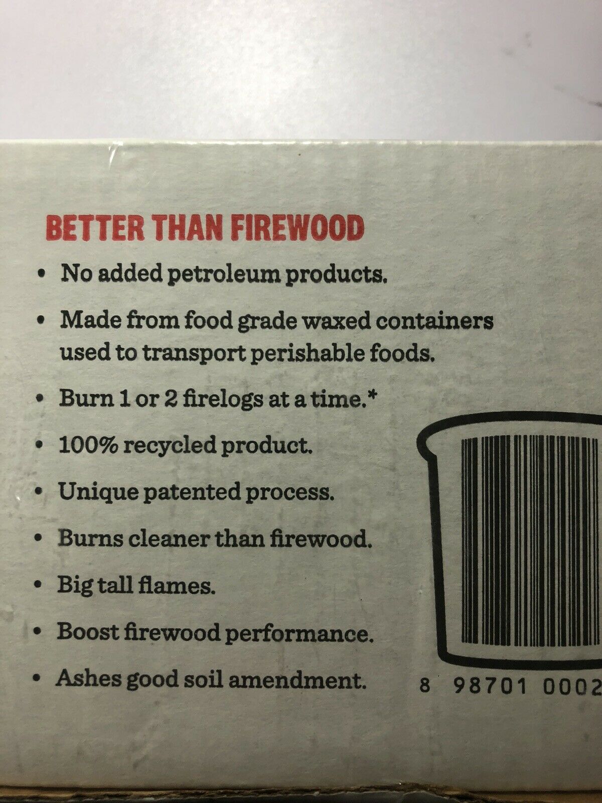 KFC Firelog with 11 Herbs and Spices by Enviro-Log - Limited Edition - 2020 - Fresh Stock Dated December 2025