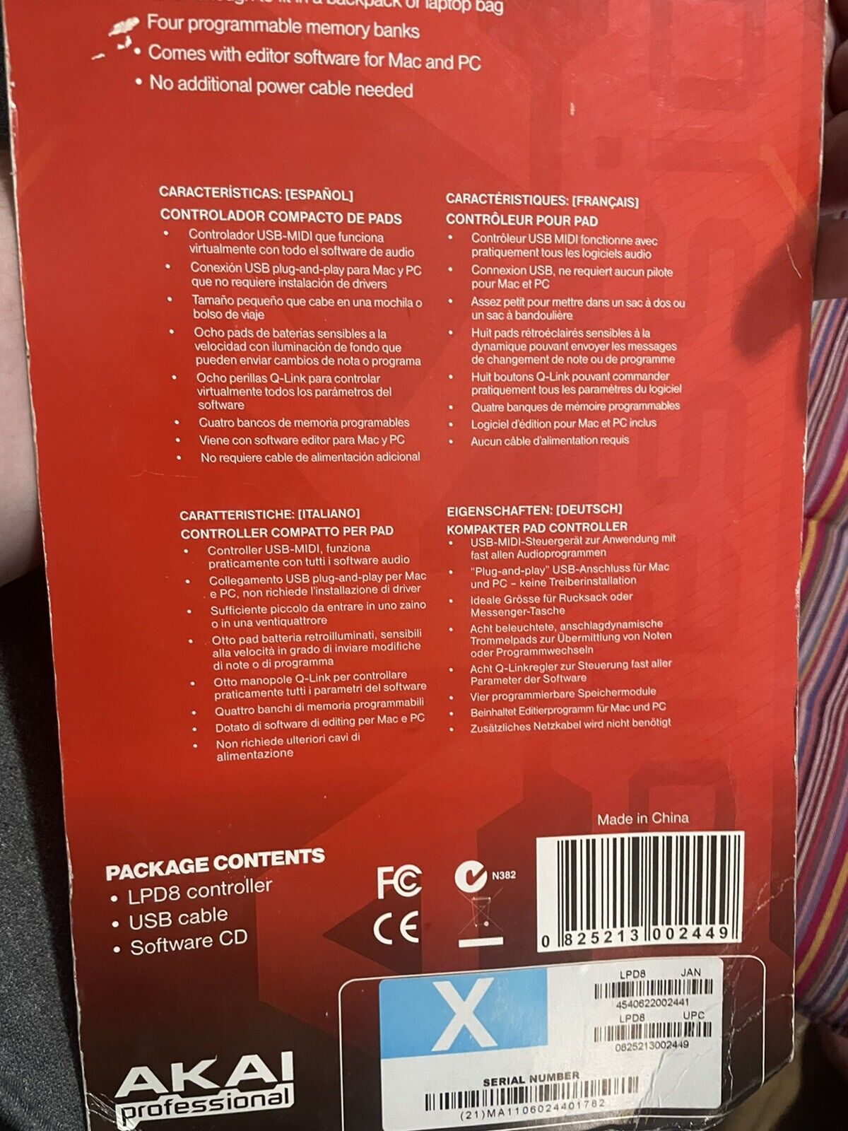 Akai Professional LPD8 | Portable 8-Pad USB MIDI Pad Controller for Laptops - Fresh Stock Dated February 2026