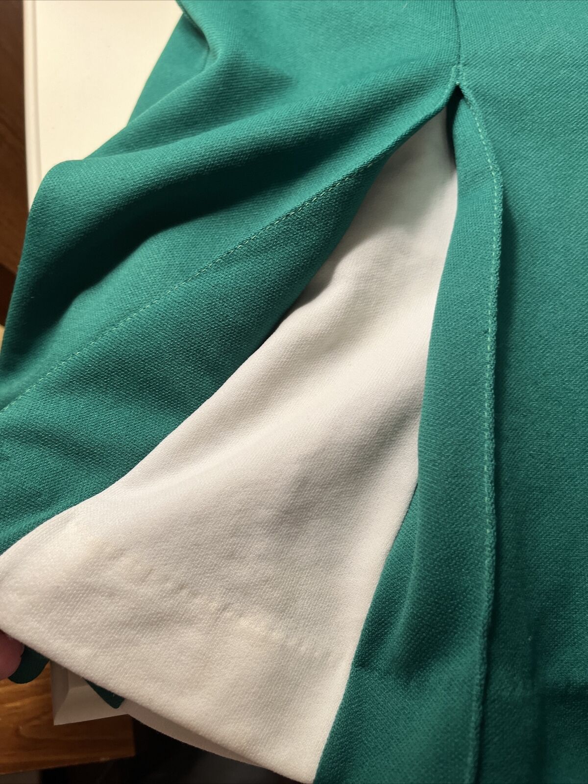 Vintage 80s Pleated Green/White Cheerleader Medium Skirt East-Tenn - Fresh Stock Dated March 2026