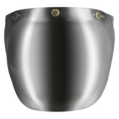 GMAX G002015 Silver Iridium 3-Snap Flip-Up Bubble Shield for Helmets - Fresh Stock Dated December 2025