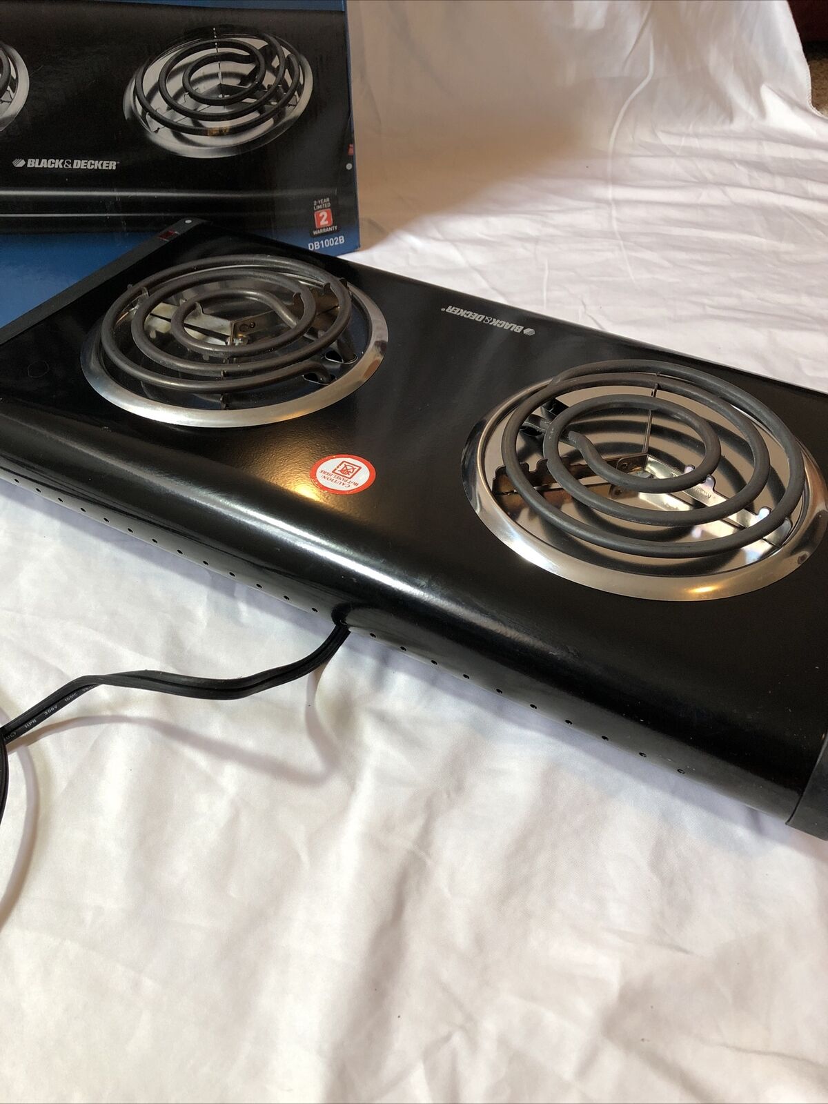 Black & Decker Double Buffet Range Portable Electric Cooker Warmer Dual Burner - Fresh Stock Dated February 2026