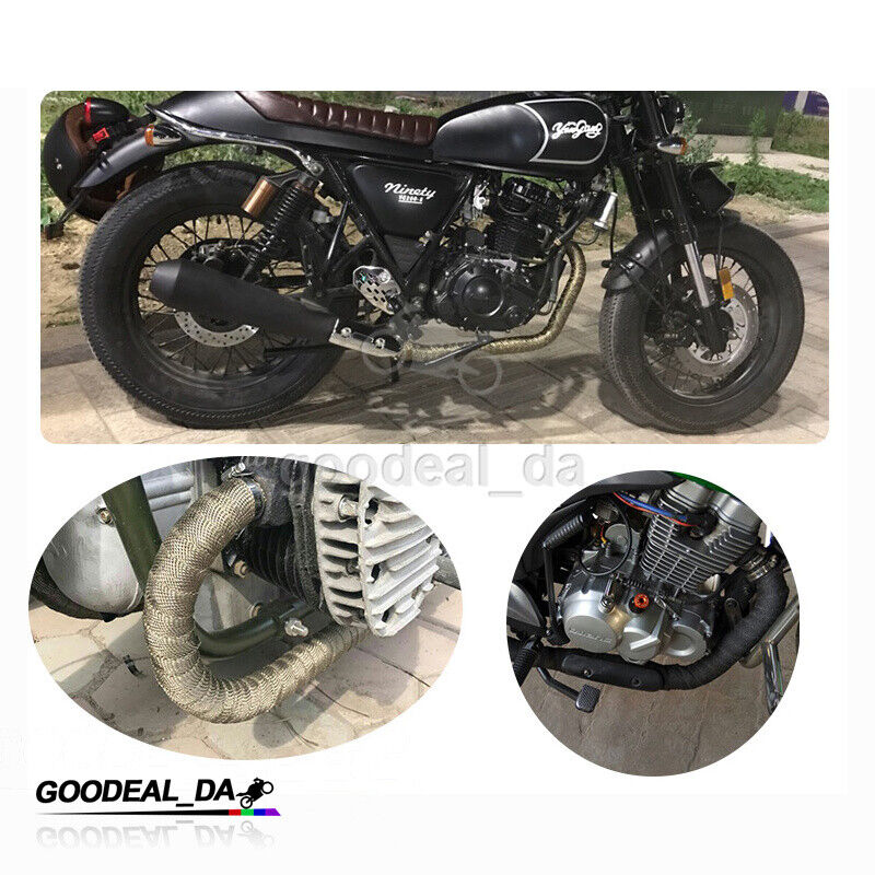 16FT Insulation Thermal Tape Motorcycle Exhaust Pipe Anti High Heat Wrap Cloth - Fresh Stock Dated February 2026