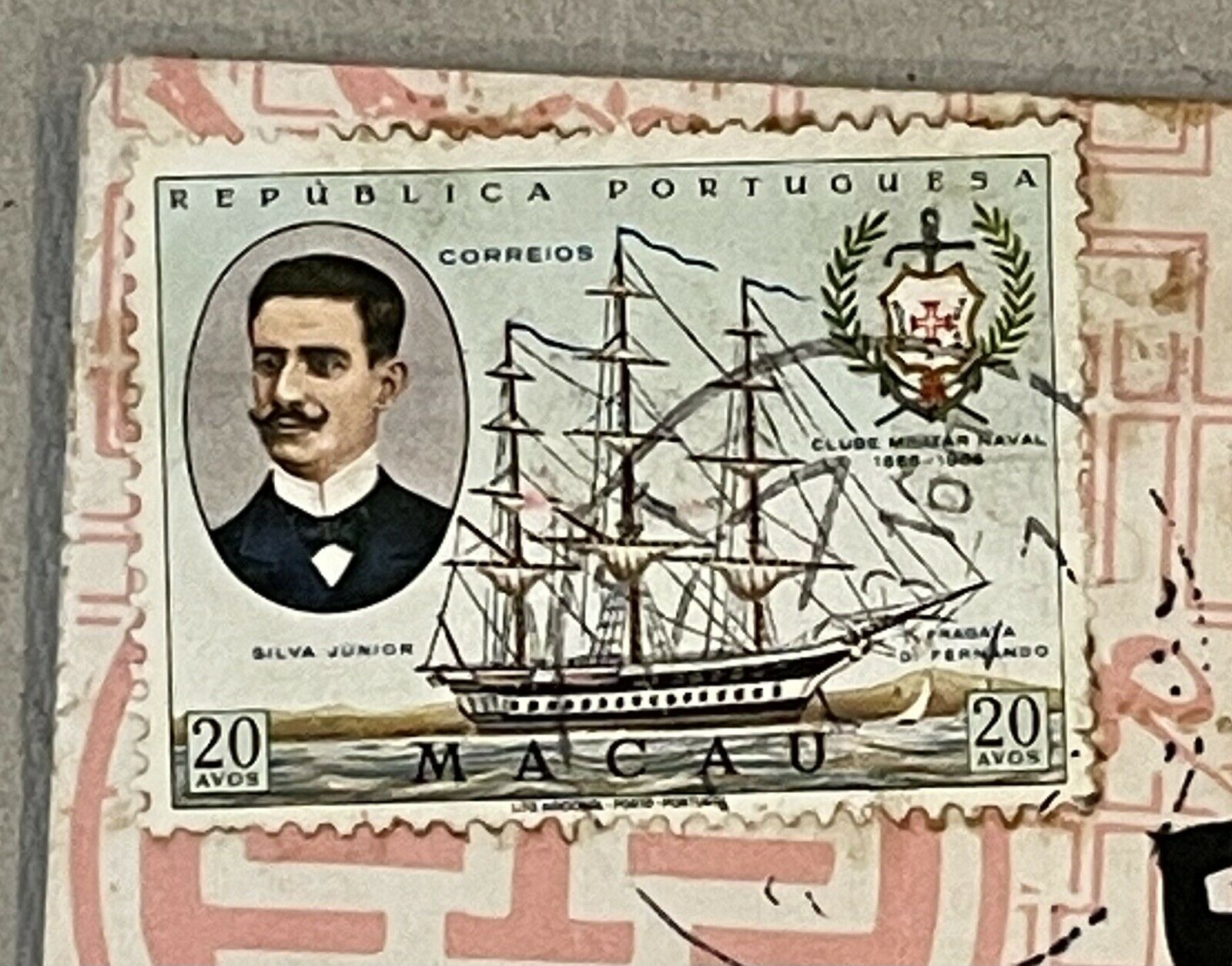 Vintage 澳門南僑旅店 Macau Hotel cover to Singapore 20c Macau stamp used - Fresh Stock Dated February 2026