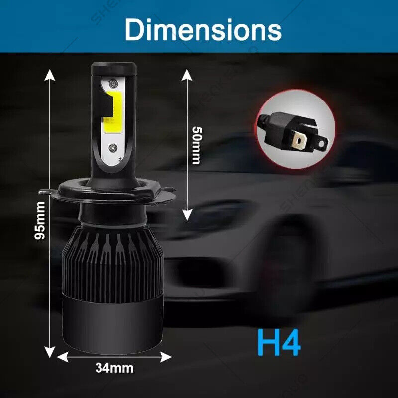 2 6000K Super Bright LED headlight bulbs for Honda Motorcycle 2019 CRF250L 55W - Fresh Stock Dated February 2026