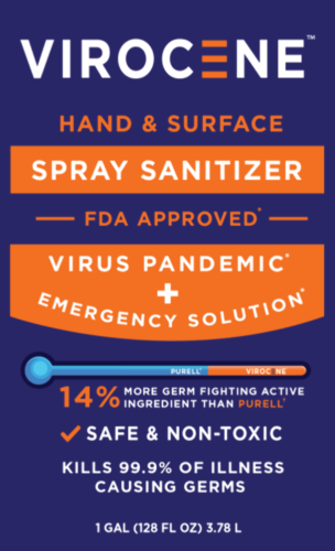 Hand Sanitizer Spray 1 Gallon - Made in USA FDA Approved-80% Alcohol - Fresh Stock Dated December 2025
