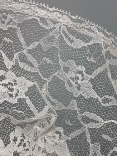 Vintage 80s Skirt White Lace Maxi Sheer Like-a-Virgin  Easy Access of California - Fresh Stock Dated March 2026