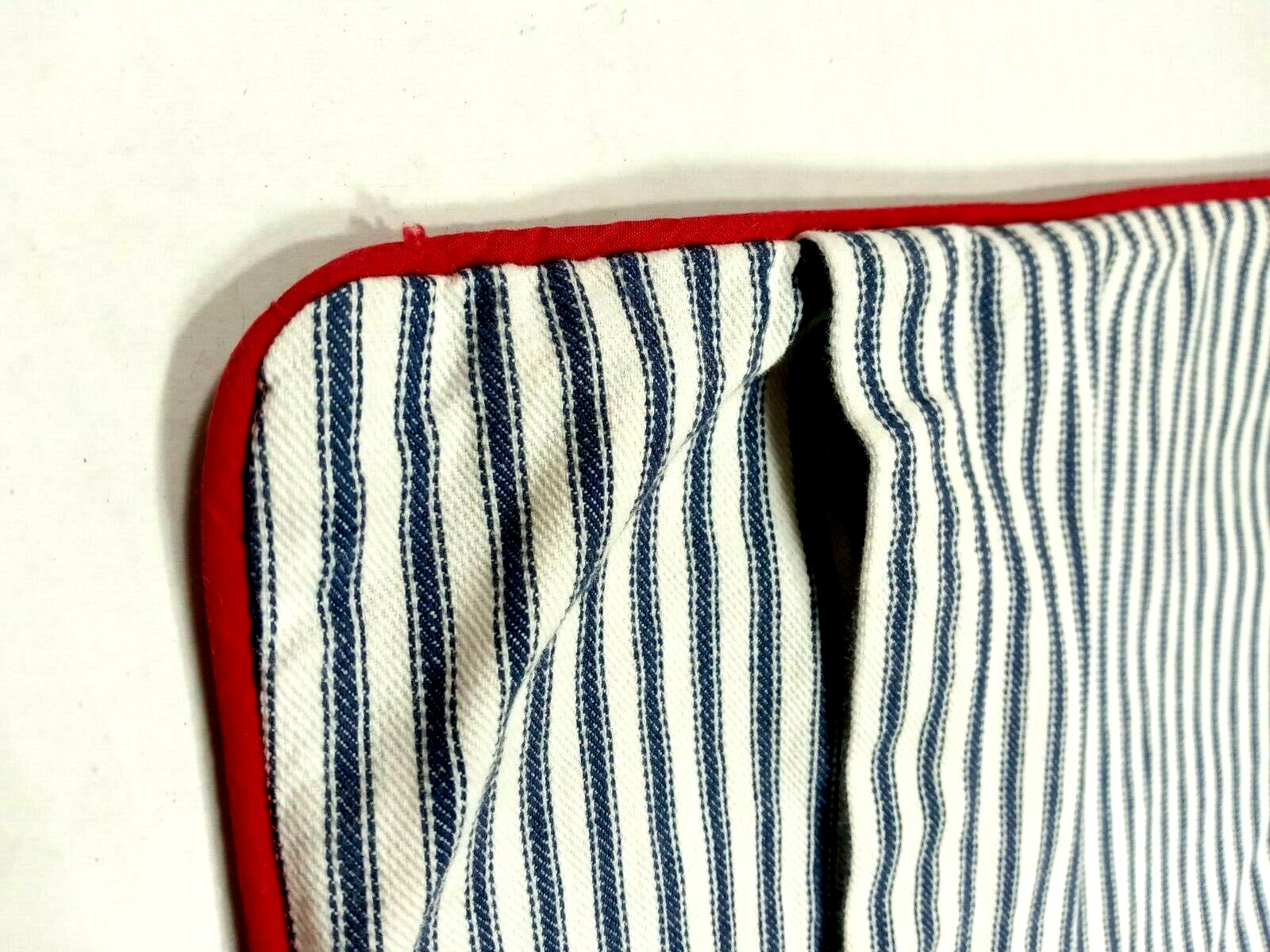 Pottery Barn Kids Throw Pillow Cover Baseball Blue Pinstripe Pocket Sports Theme - Fresh Stock Dated February 2026