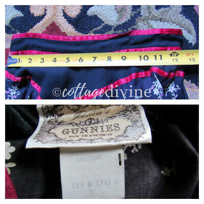 Gothic Black Wine Floral Vtg Gunne Sax Gunnies 1970s Rayon Tiered Prairie Skirt - Fresh Stock Dated February 2026