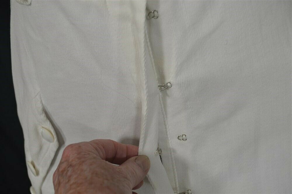 old early period skirt white long cotton twill Titanic original 19thc 1890 - Fresh Stock Dated February 2026