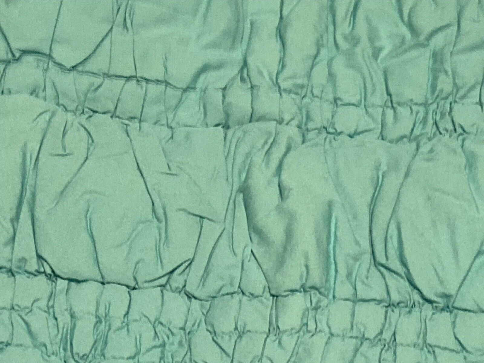 Pottery Barn Teen Tufted Turquoise Pillow Sham Standard Puffy 100% Cotton Soft - Fresh Stock Dated December 2025