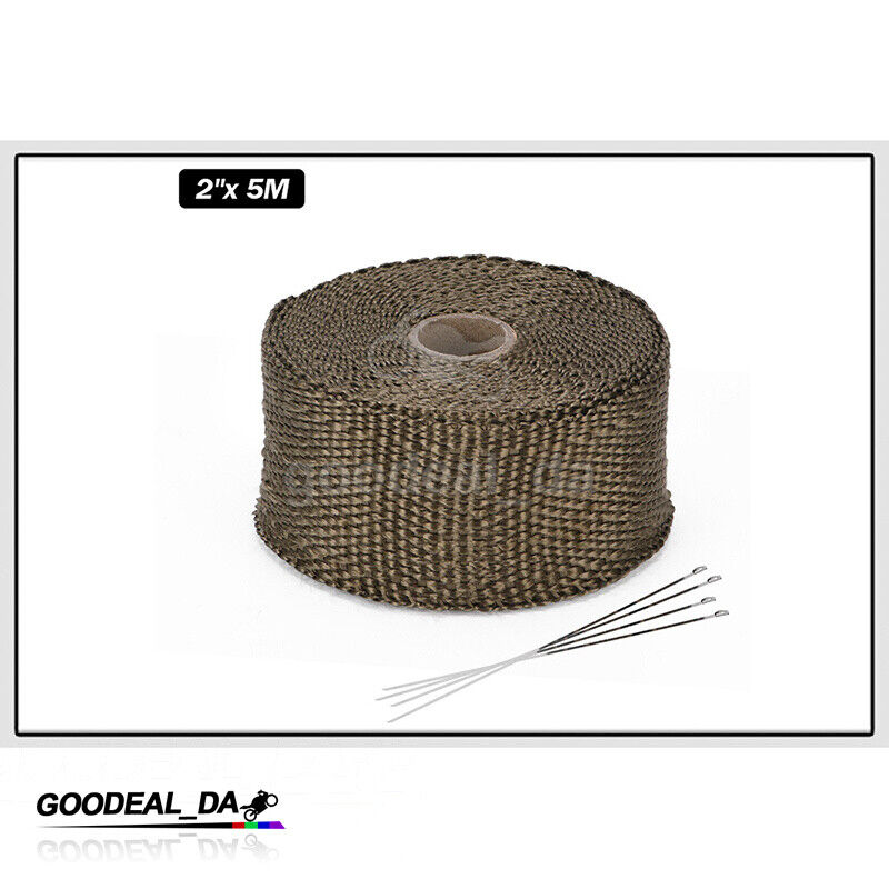 16FT Insulation Thermal Tape Motorcycle Exhaust Pipe Anti High Heat Wrap Cloth - Fresh Stock Dated February 2026