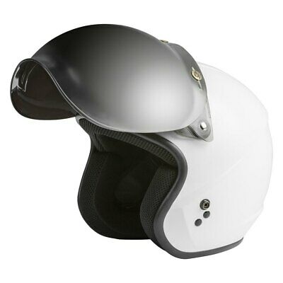GMAX G002015 Silver Iridium 3-Snap Flip-Up Bubble Shield for Helmets - Fresh Stock Dated December 2025